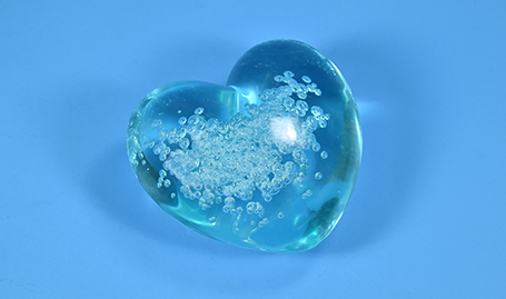 亚克力蓝色气泡爱心
